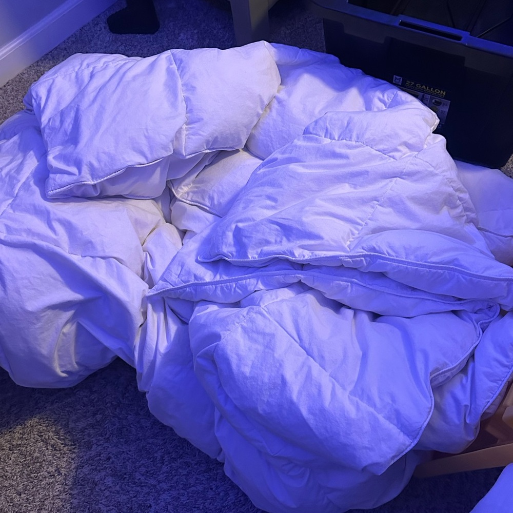 King size heavy down duvet insert